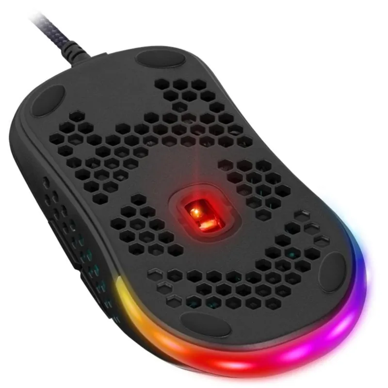 Ratón Defender SHEPARD GM-620L USB 12800 DPI Negro RGB 7 Botones Gaming 52620