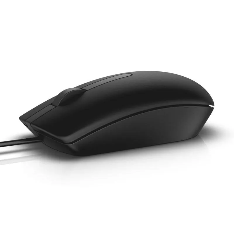 Ratón Dell MS116 USB tipo A 1000 DPI Ambidextro Negro Cable MS116