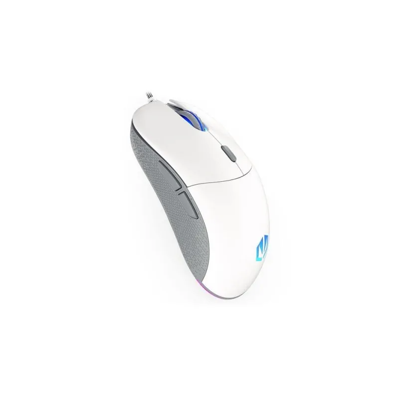 Ratón ENDORFY GEM Plus Onyx White USB Tipo C 19000DPI Blanco RGB 6 Botones EY6A011
