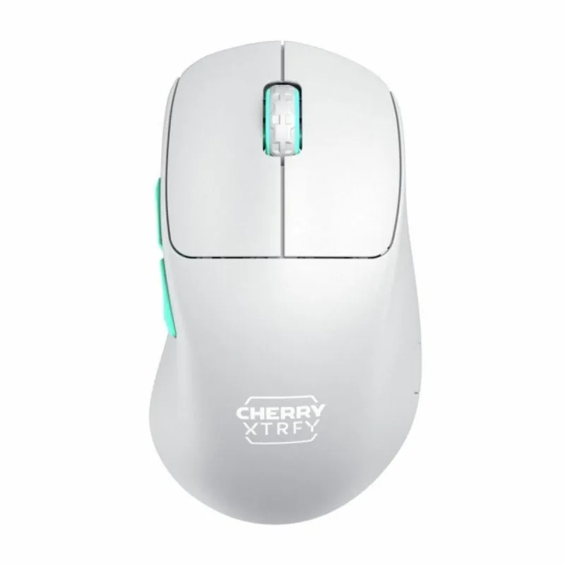 Ratón Gaming Cherry XTRFY M64 Wireless 26000DPI 53g Azul Turquesa Blanco CX-M64W-WHITE