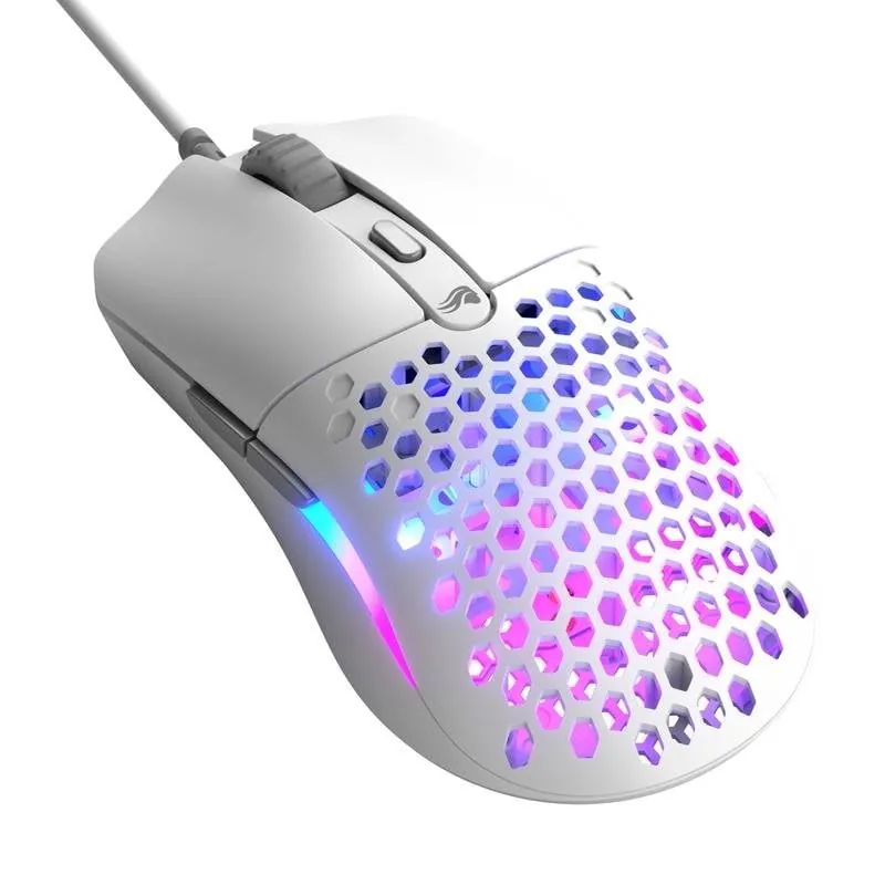 Ratón Glorious Model O Eternal Cable 12000 DPI Blanco RGB 6 Botones GLO-OE-W-WHT