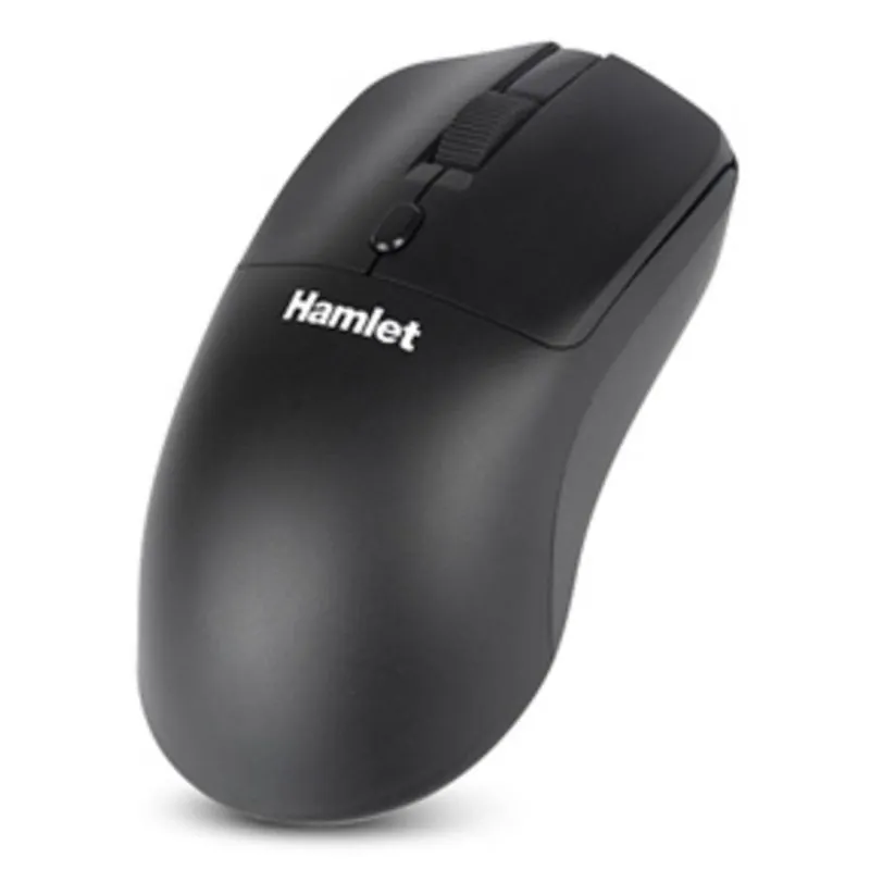 Ratón Hamlet XMICEBTW-RB Inalámbrico RF Bluetooth 1600 DPI Negro Recargable XMICEBTW-RB