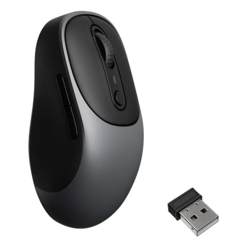 Ratón Keychron BM24 RF Wireless Bluetooth USB Type-C 1600 DPI Gris Metalizado BM24-C61