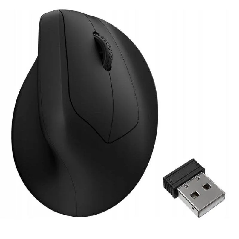 Ratón Keychron M5-A29 Inalámbrico Vertical 12000 DPI Negro 8 Botones M5-A29