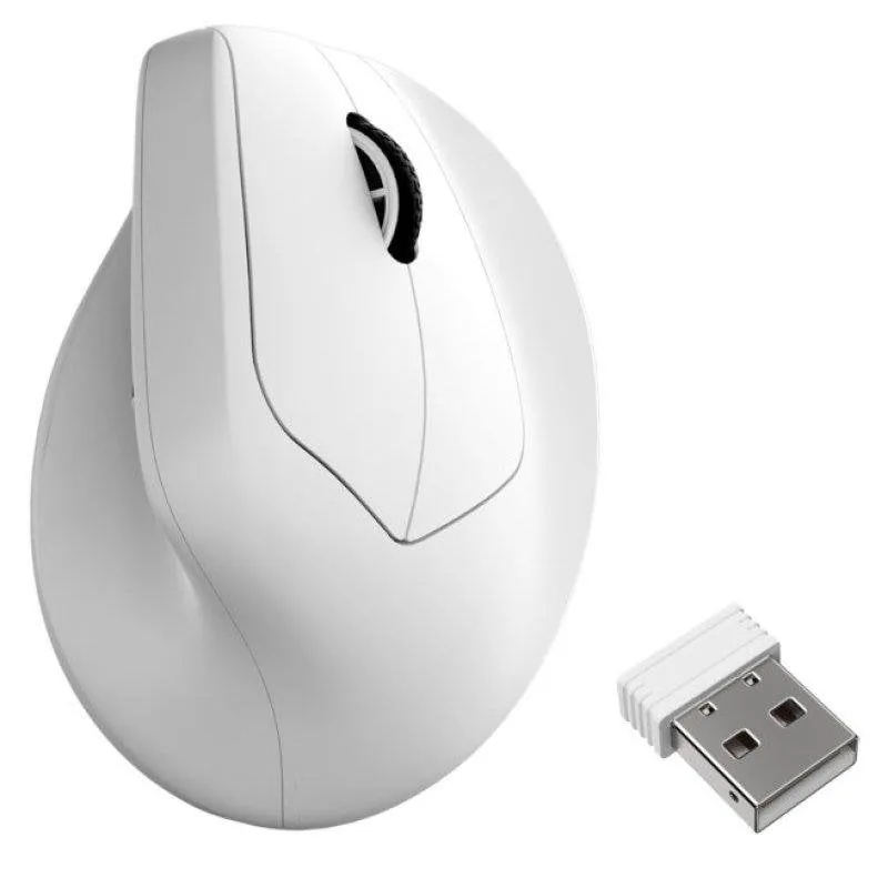 Ratón Keychron M5-A30 Wireless 12000 DPI USB-C Blanco Ergonomía Vertical M5-A30