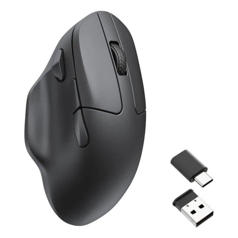 Ratón Keychron M7-A1 inalámbrico y cableado 26000 DPI negro ergonómico ligero M7-A1