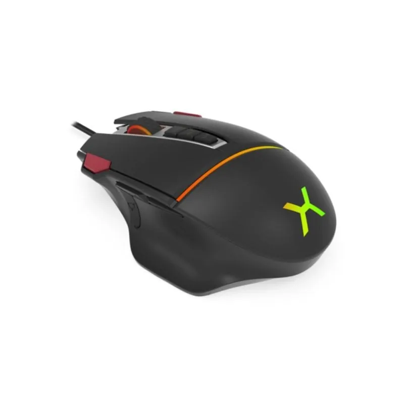 Ratón KRUX Fuze Pro USB tipo A 12000 DPI Negro RGB 11 Botones Programables KRX0074