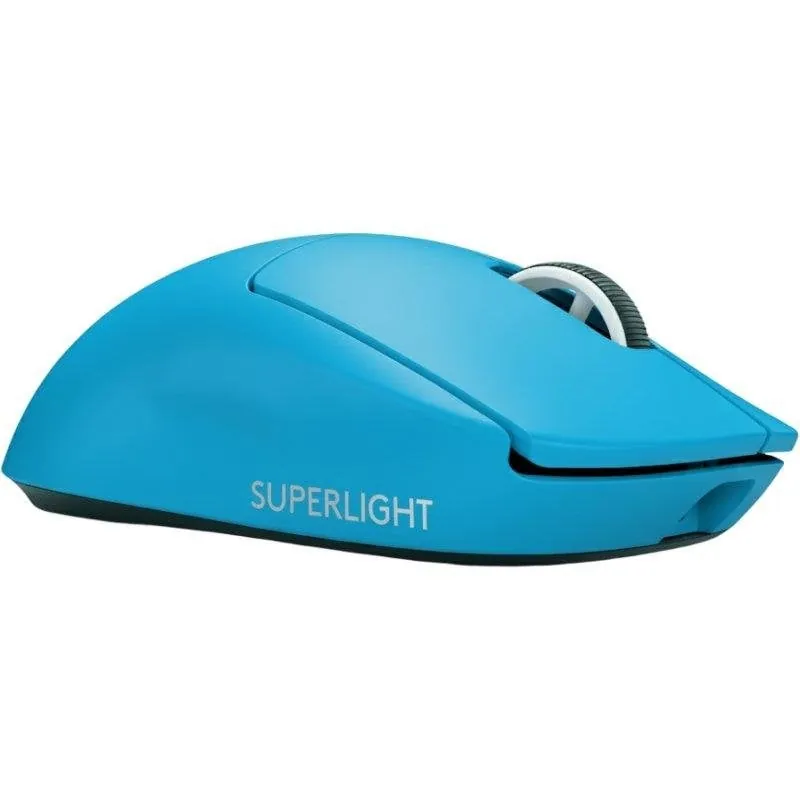 Ratón Logitech G PRO X SUPERLIGHT 2 LIGHTSPEED Inalámbrico 44000 DPI Cyan Edición Limitada 910-007695