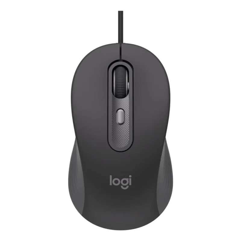 Ratón Logitech Signature M520 Con cable USB Tipo C 4000 DPI Grafito Ambidiestro 910-007511