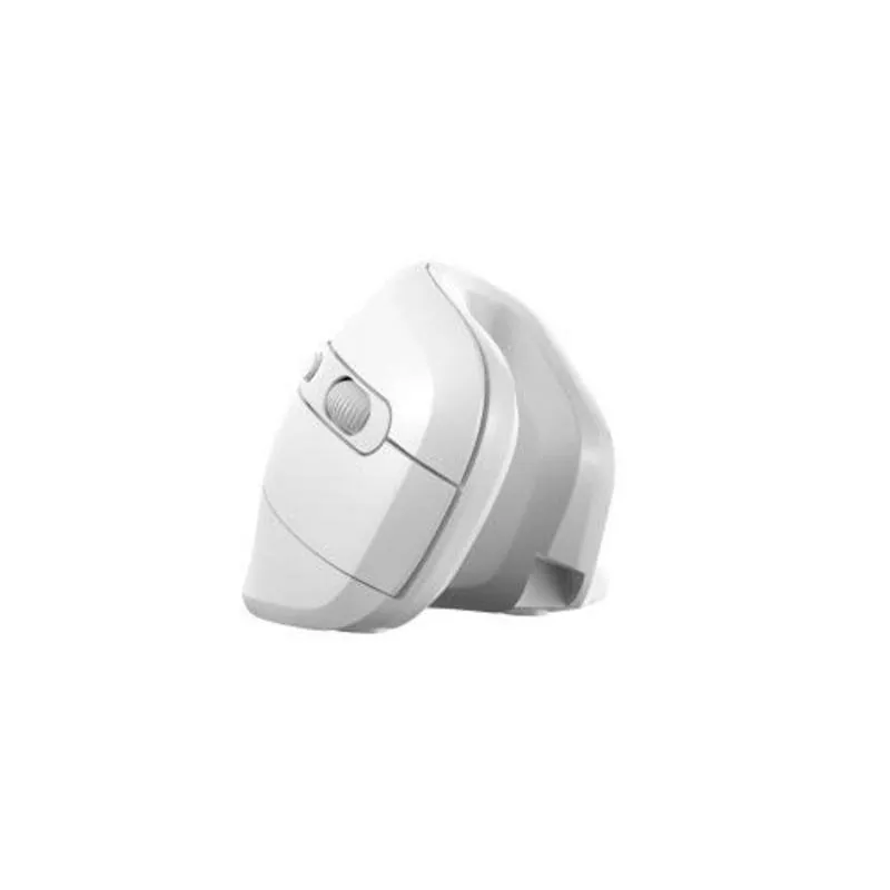 Ratón Nilox Vertical Inalámbrico 3200 DPI Blanco Ergonómico 6 Botones NXMOEV03