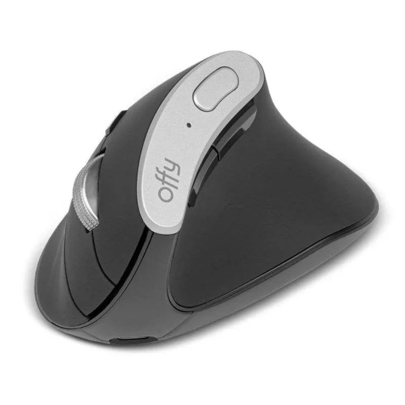Ratón Offy Vexi Inalámbrico/Bluetooth 4800 DPI Negro Vertical 8 Botones YG01010000167