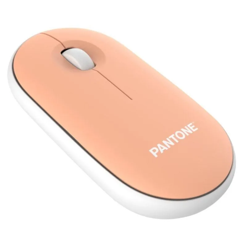Ratón PANTONE PT-MS001E inalámbrico RF 100 DPI naranja ergonómico PT-MS001E