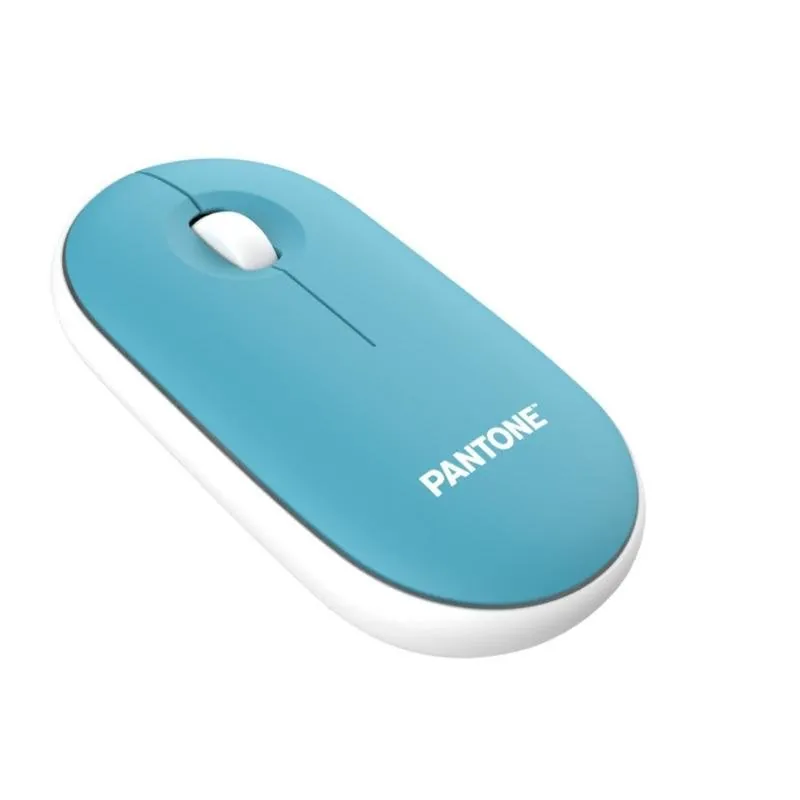 Ratón Pantone PT-MS001G1 inalámbrico USB 1200 DPI Azul Blanco silencioso PT-MS001G1