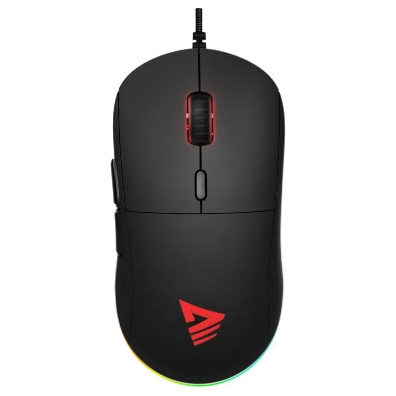 Ratón Savio Gambit USB 12000DPI Negro 7 Botones PTFE ARGB Gaming GAMBIT