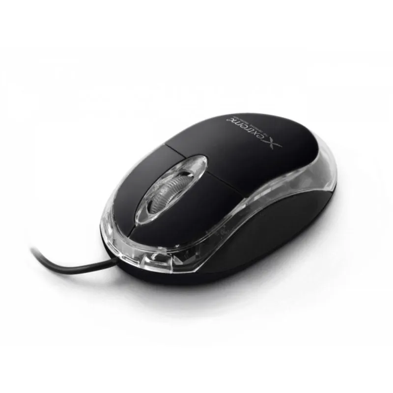 Ratón Titanium TITANUM XM102K USB 1000 DPI Negro Transparente Ambidiestro XM102K
