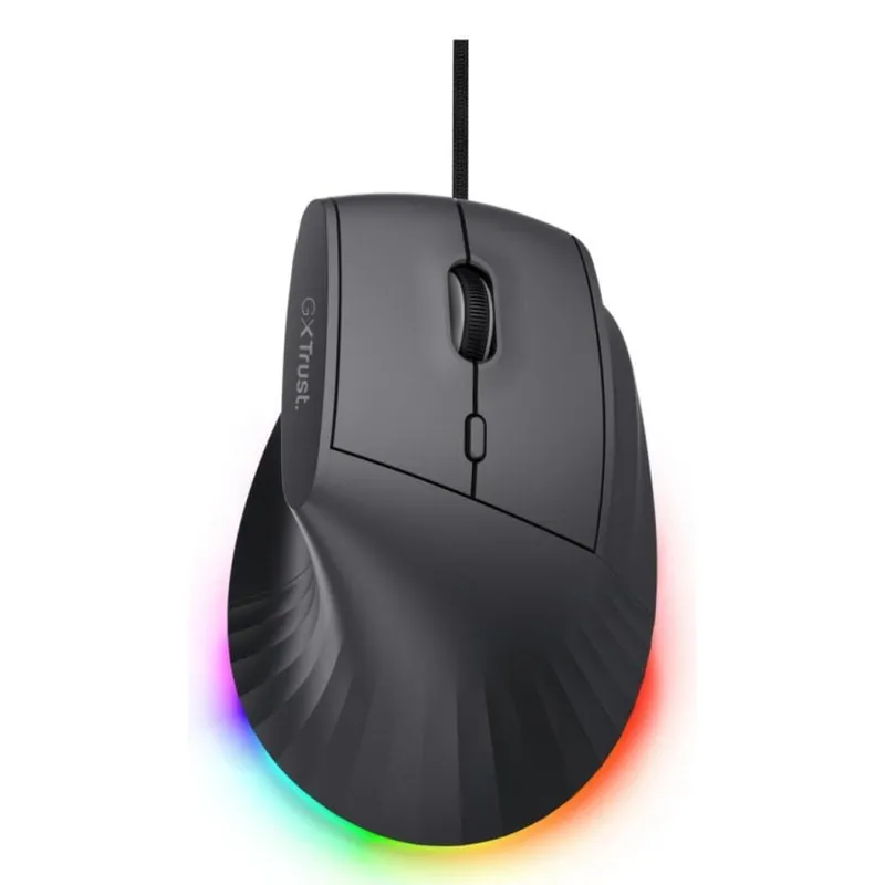 Ratón Trust GXT 145 Rexxa USB Tipo A 12800 DPI Negro RGB 10 Botones TRUST-26024