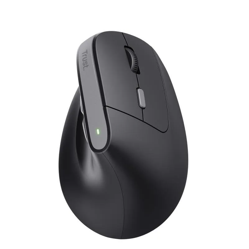 Ratón Trust Yuno USB Tipo A 2400 DPI Diseño Vertical Negro 6 Botones 25493