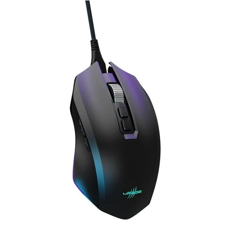 Ratón uRage Reaper 800 8K USB Tipo C 26000 DPI RGB Negro Ambidiestro 00217845