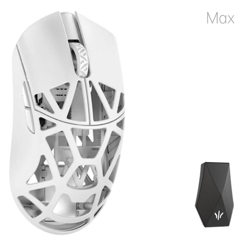 Ratón WLMouse Beast X Max Bluetooth 26000 DPI Blanco Gaming MAX-MILKY WHITE-O-SHIXIN