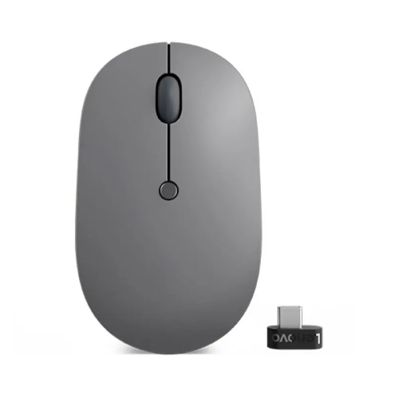 Ratón Lenovo Go Ambidextro 2400 DPI Óptico RF inalámbrico Negro Gris USB-C 4Y51C21216