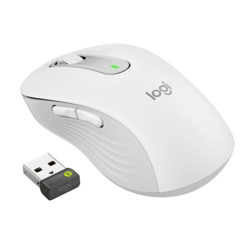 Ratón Logitech Signature M650 L for Business inalámbrico 4000 DPI SmartWheel Bluetooth blanco 910-006349