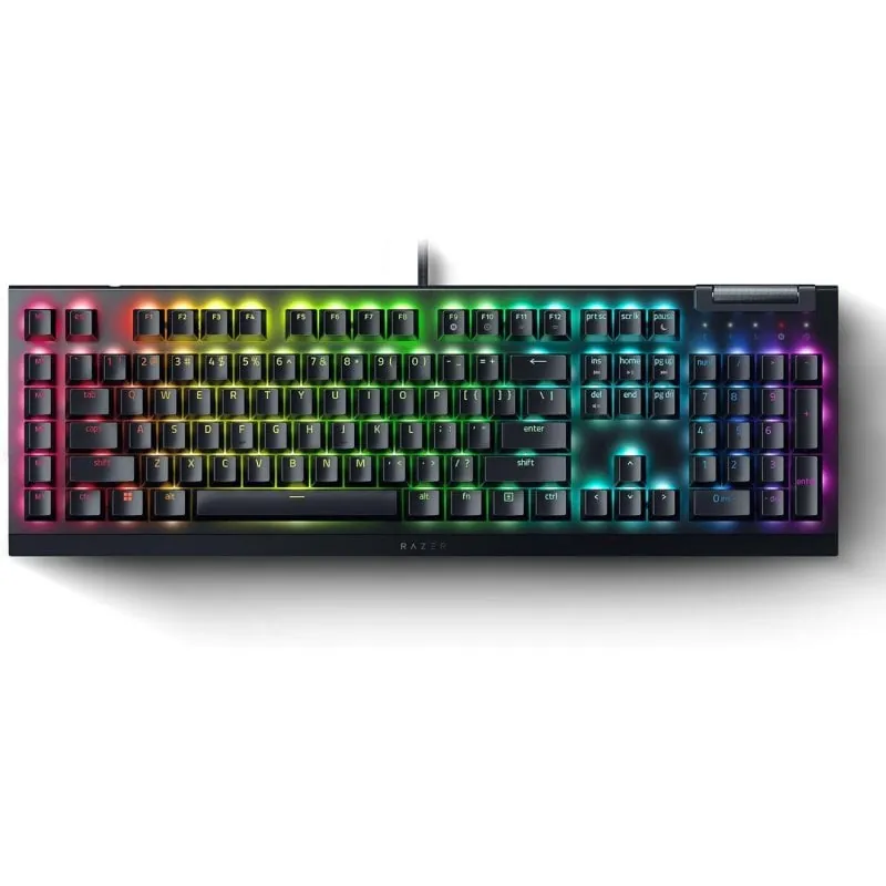 Razer BlackWidow V4 X Teclado Mecánico Gaming con Razer Chroma RGB Yellow Switch RZ03-04702800-R311