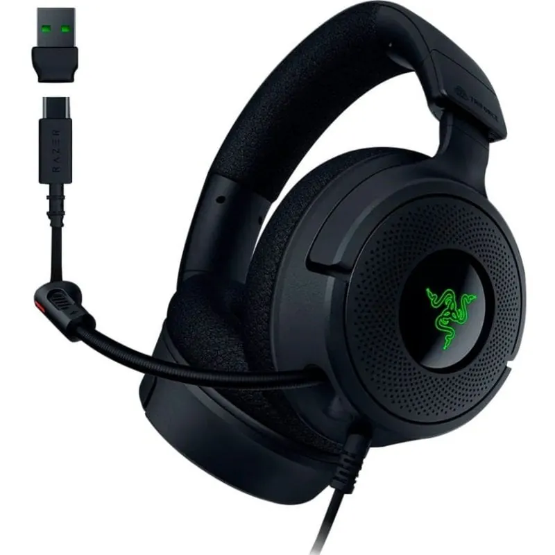 Razer Kraken V4 X Auriculares Gaming USB Negros RZ04-05180100-R3M1