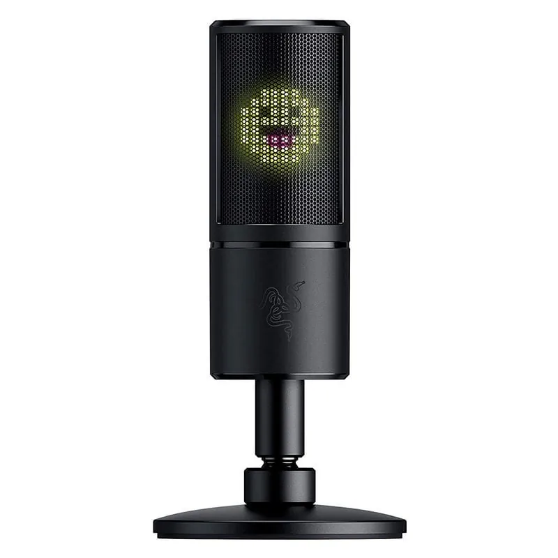 Razer Seiren Emote Micrófono Condensador USB con Pantalla LED Emoticonos 8 Bits RZ19-03060100-R3M1