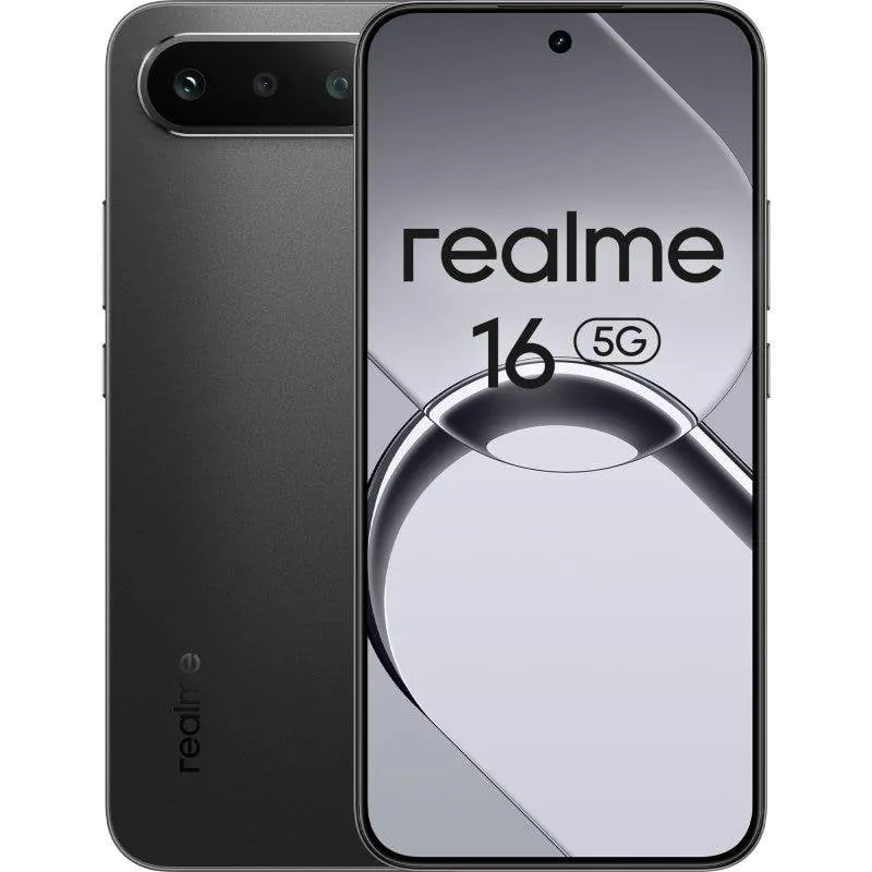 Realme 16 5G 8GB 256GB 6.57" Negro Incluye cargador 45W 631011008288BDLE