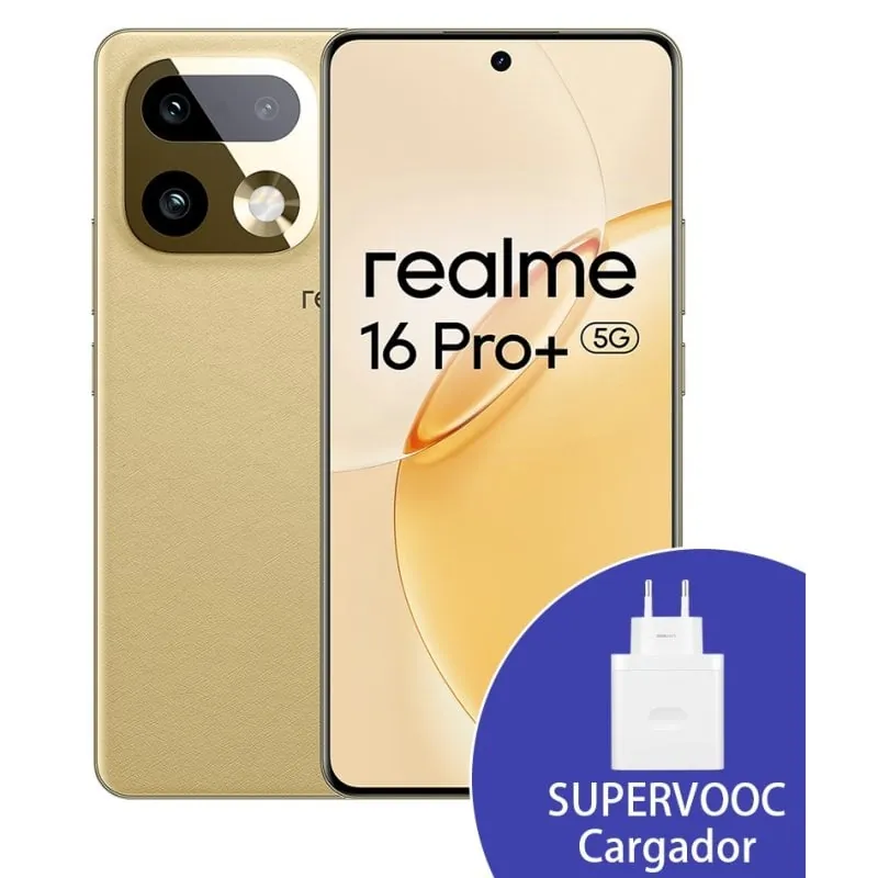 Realme 16 Pro Plus 5G 8GB 256GB 6.7" Dorado Incluye cargador 80W realme-6941399083950
