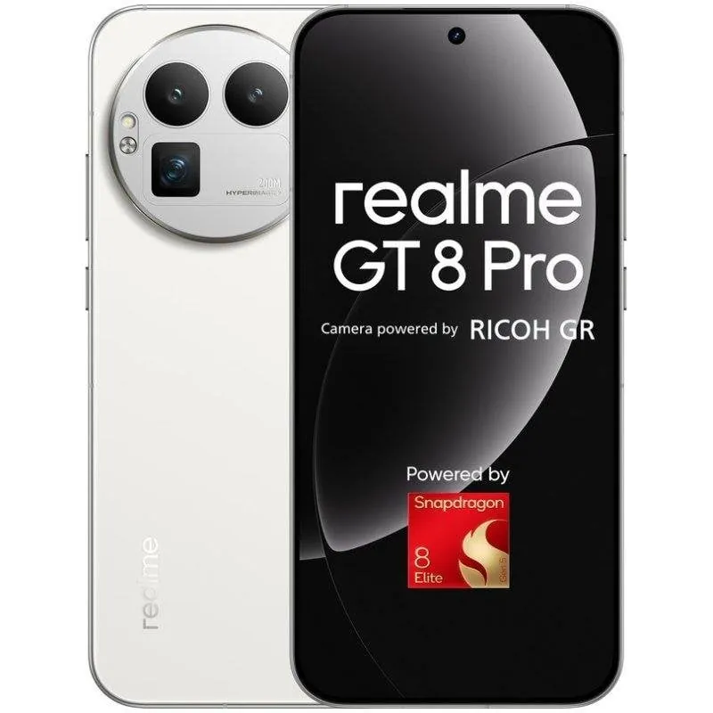 Realme GT 8 Pro 12GB 256GB 6.79" AMOLED QHD+ 144Hz 5G Dual SIM IP69 Cámara 200MP Android Diary White 631002004346BDLE