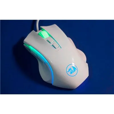 Redragon M607W Griffin Ratón Gaming RGB 7200 DPI Blanco 6950376778369