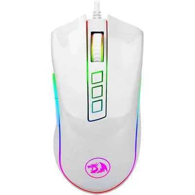 Redragon M711 Cobra White RGB Ratón Gaming 10000 DPI Blanco M711W