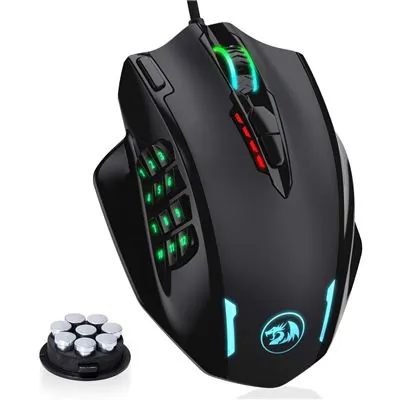 Redragon M908 Impact RGB Ratón Gaming 12400 DPI Negro M908