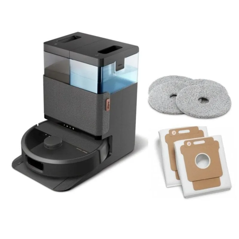 Robot Aspirador iRobot Roomba Plus 506 (505) Combo con Base AutoWash Multifunción +3 sets de mopas + 3 bolsas N185040B