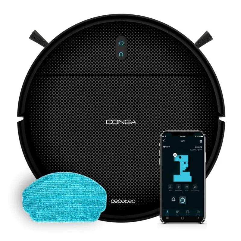 Robot Aspirador y Fregasuelos Cecotec Conga M10 X-Treme Navegación Giroscópica 2.000 Pa A01_EU01_119134