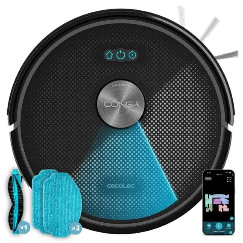 Robot Aspirador y Fregasuelos Cecotec Conga M50 X-treme Navegación Láser 5.000 Pa A01_EU01_119665