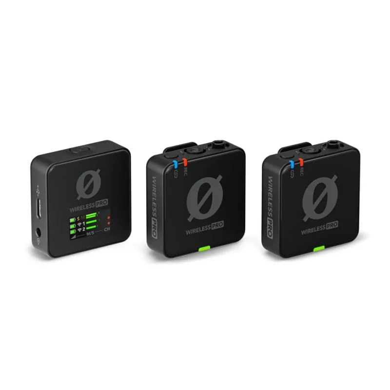 Rode Wireless PRO Sistema de Micrófono Inalámbrico Compacto de 2 Canales WIPRO