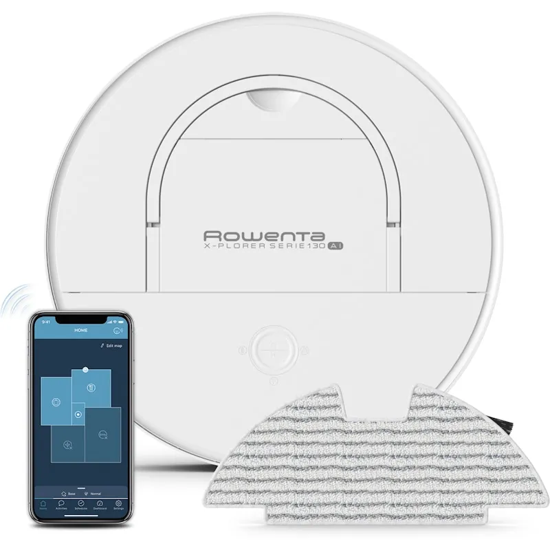 Rowenta X-Plorer RR9077 Aspiradora Robot 0.5 L sin Bolsa Blanco RR9077WH