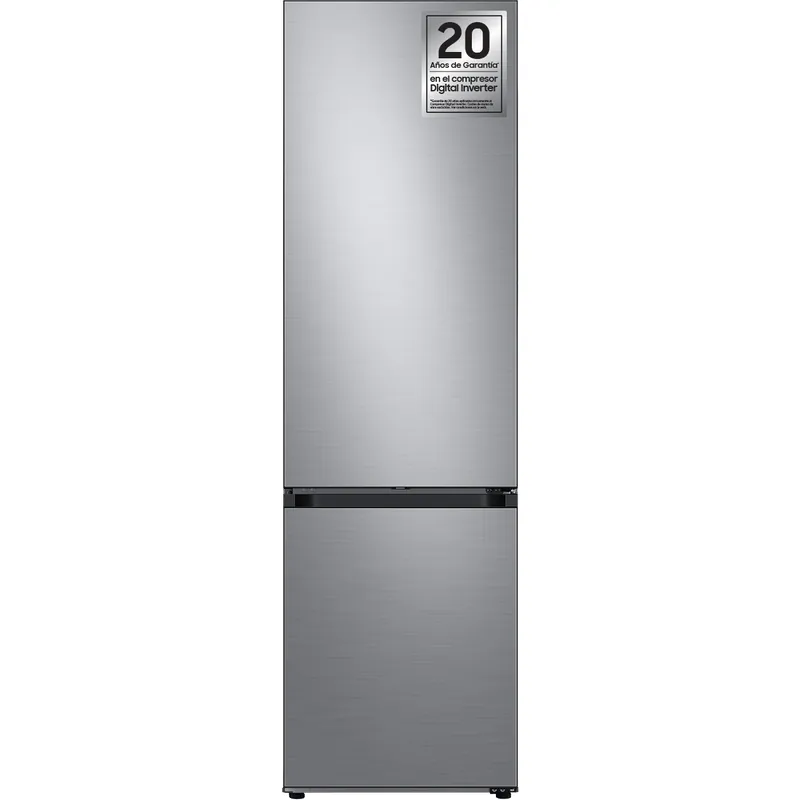 Samsung Frigorífico BESPOKE 2m 387L Inox y Smart AI RB38C7B6BS9/EF, Inox RB38C7B6BS9/EF