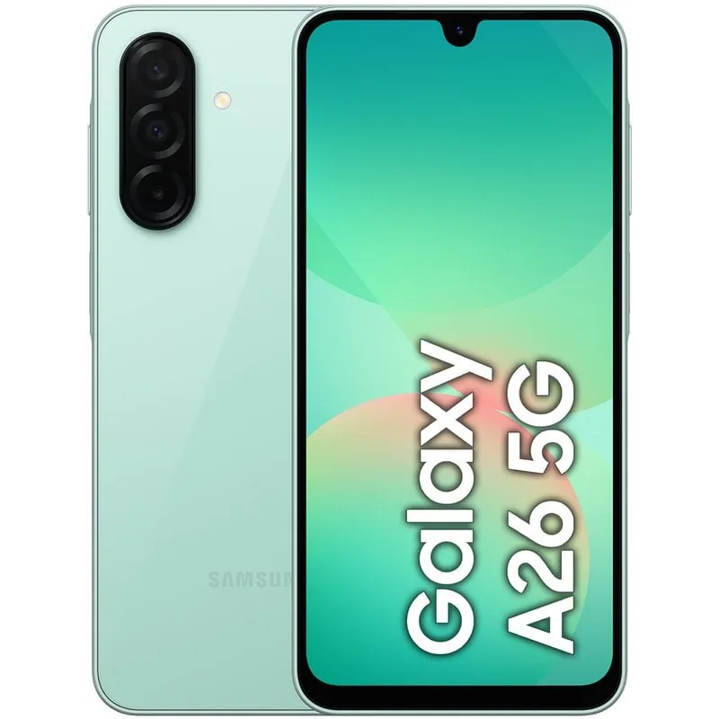 Samsung Galaxy A26 5G 6GB/128GB Smartphone 6.7" Super AMOLED Android 15 Menta Versión Importada EU SM-A266BLGBEUE