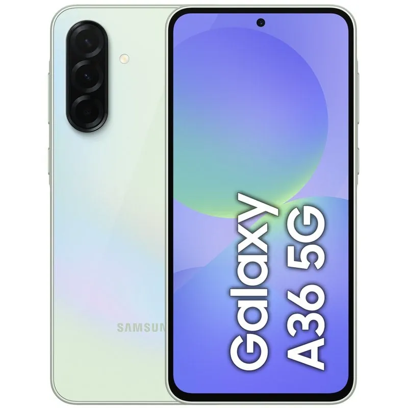 Samsung Galaxy A36 5G 8GB/256GB Smartphone 6.7" Super AMOLED Android 15 Lima Versión Importada EU SM-A366BLGGEUE