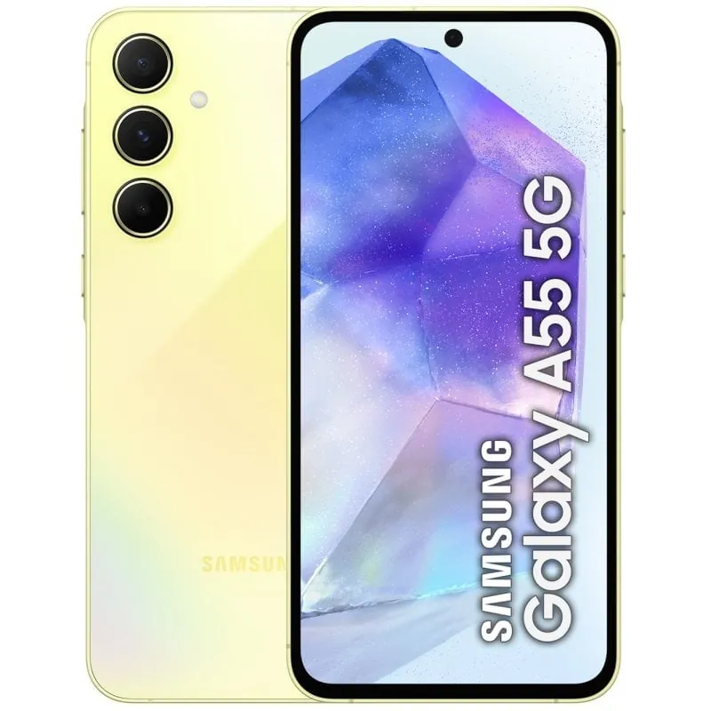 Samsung Galaxy A55 5G 8/128GB Amarillo Libre Versión Importada EU SM-A556BZYAEUE