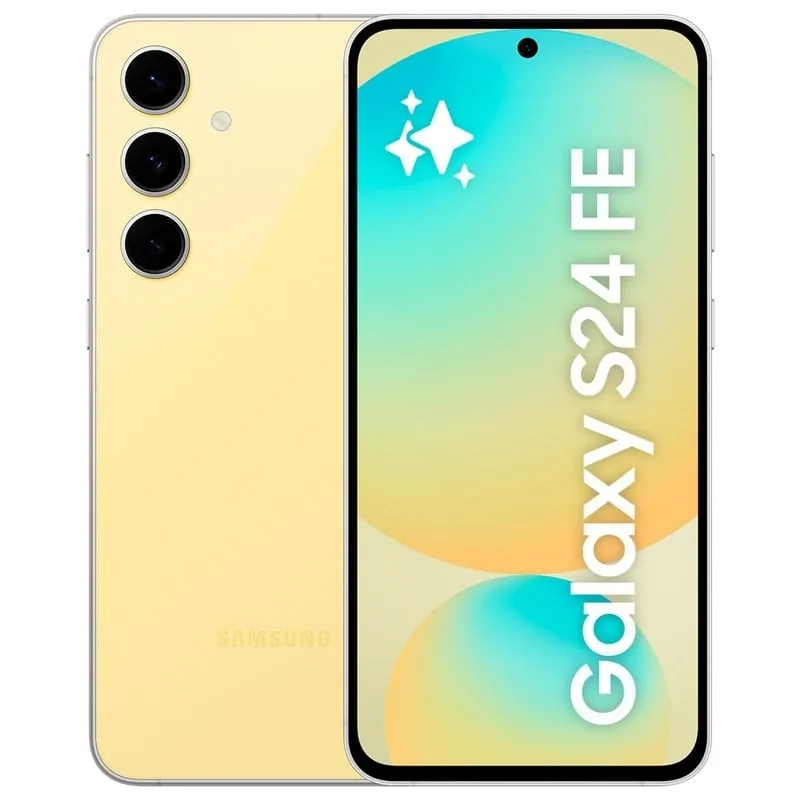 Samsung Galaxy S24 FE Smartphone con IA Almacenamiento 128GB Batería 4.700mAh Amarillo SM-S721BZYDEUB