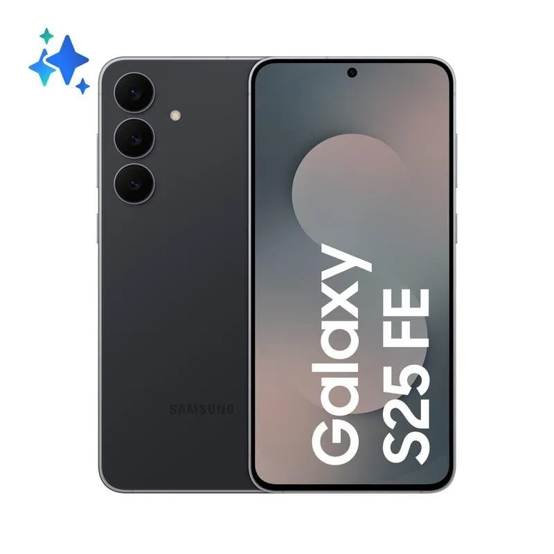 Samsung Galaxy S25 FE 8GB 128GB 6.7" AMOLED 5G Dual SIM Cámara 50MP IP68 Android Negro SM-S731BZKDEUE