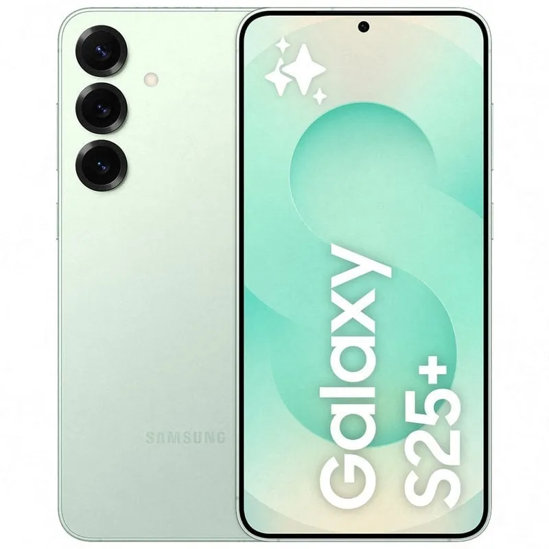 Samsung Galaxy S25 Plus Smartphone con IA 512GB Batería 4.900mAh Menta Versión Importada EU SM-S936BLGGEUE