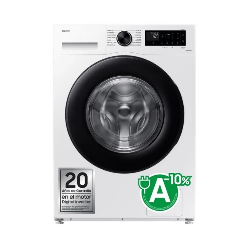 Samsung Lavadora 11kg AI Ecobubble Blanca, Clasificación Energética A WW11DG5B25AEEC - White, White WW11DG5B25AEEC