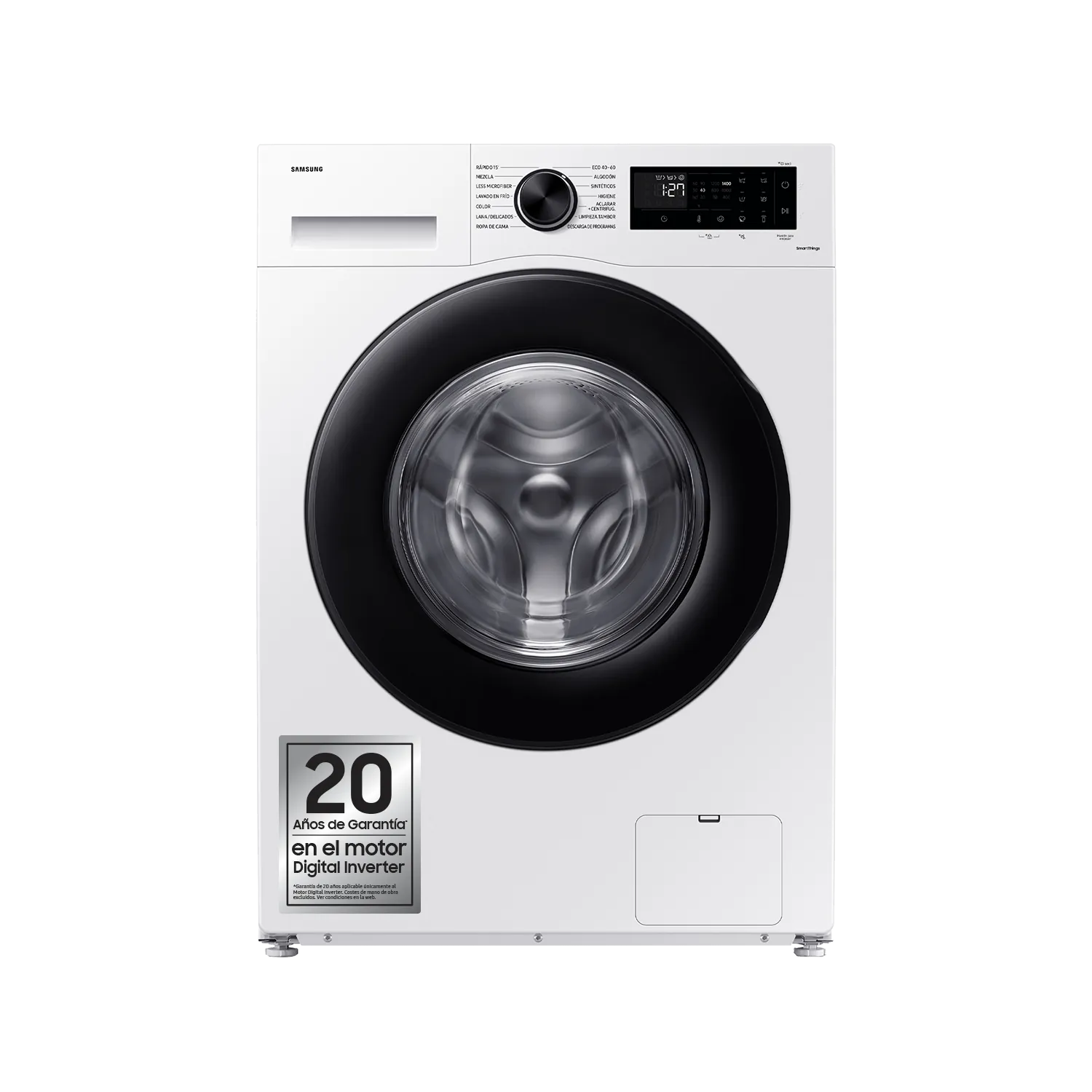 Samsung Lavadora de carga frontal Ecobubble™ Blanca 8Kg - Blanco, Blanco WW80CGC04DAEEC