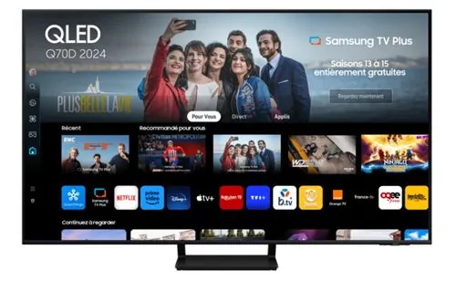 Samsung TV Q70D QLED 4K 138cm 55" Smart TV 2024 - Black, Black TQ55Q70DATXXC
