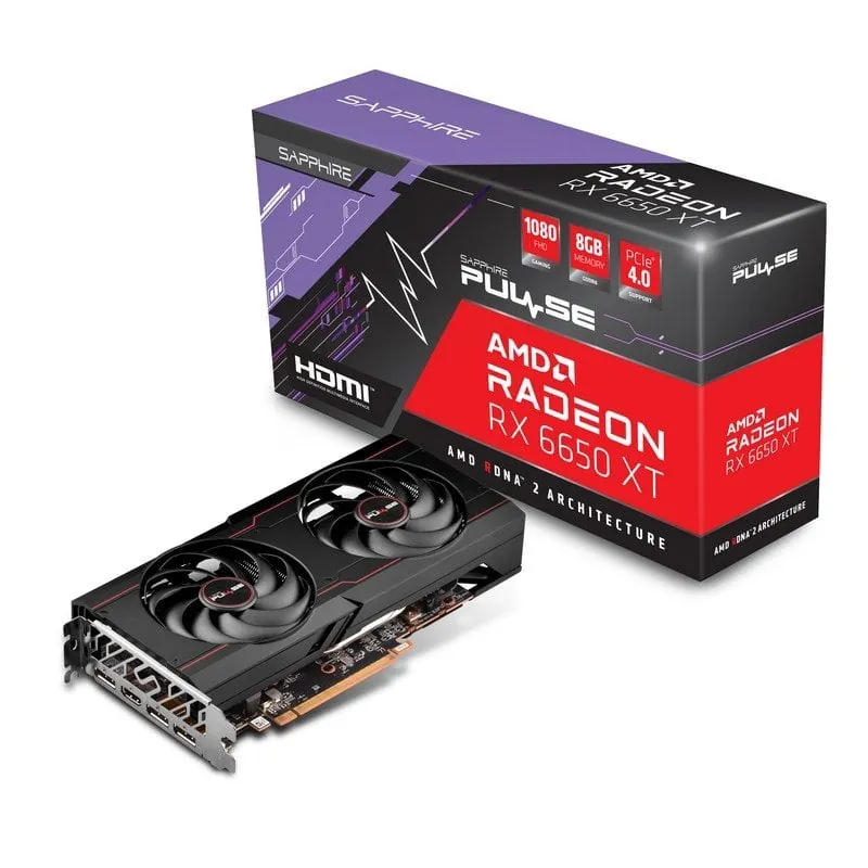 Sapphire Pulse AMD Radeon RX 6650XT Gaming OC 8GB GDDR6 11319-03-20G
